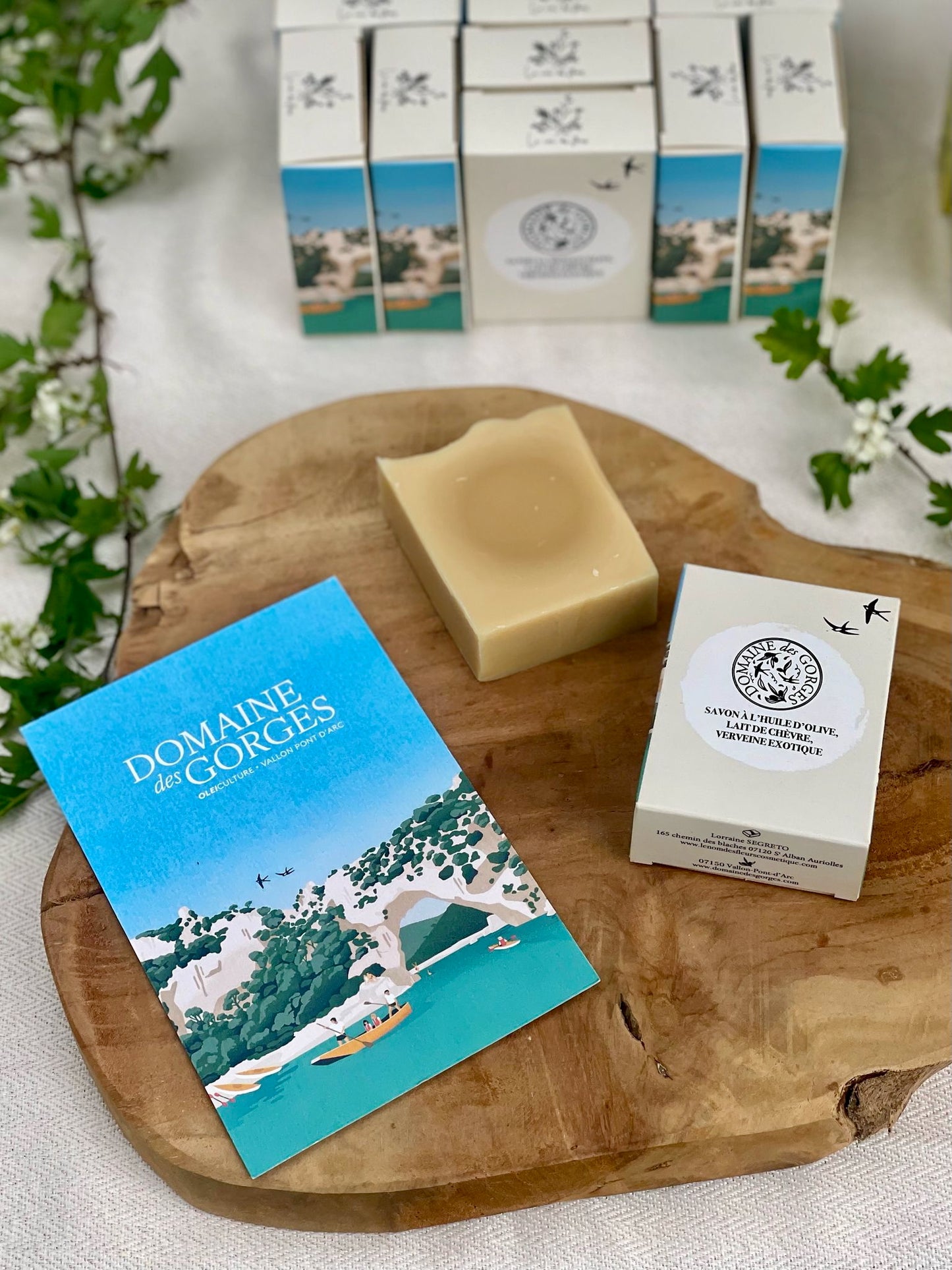 Savon et Huile d'olive vierge extra 2025/26 + étui Pont d'Arc