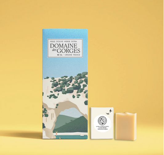 Savon et Huile d'olive vierge extra 2024/25 + étui Pont d'Arc