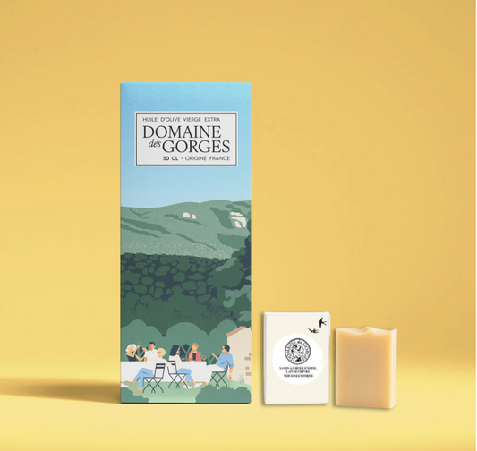 Savon et Huile d'olive vierge extra 2024/25 + étui Oliveraie