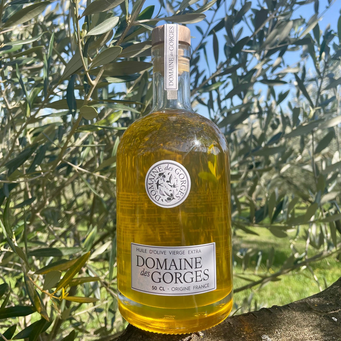Bouteille huile d'olive vierge extra bio ardèche